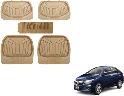 MOCKHE PVC (Polyvinyl Chloride) Standard Mat For  Honda New City(Beige)