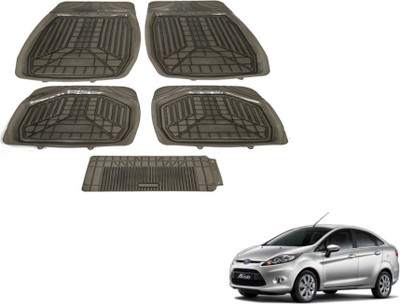 MOCKHE PVC (Polyvinyl Chloride) Standard Mat For  Ford New Fiesta(Grey)