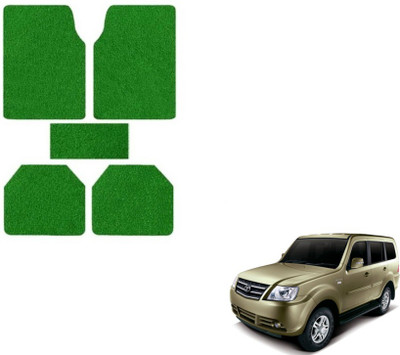 MOCKHE Rubber, Plastic Standard Mat For  Tata Sumo Grande(Green)