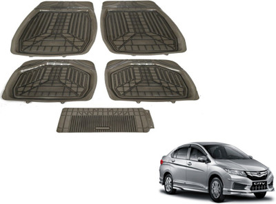 MOCKHE PVC (Polyvinyl Chloride) Standard Mat For  Honda New City(Grey)