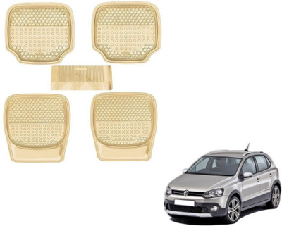 MOCKHE PVC (Polyvinyl Chloride) Standard Mat For  Volkswagen Polo Cross(Beige)