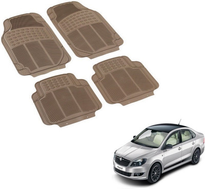 MOCKHE PVC (Polyvinyl Chloride) Standard Mat For  Skoda Rapid(Beige)