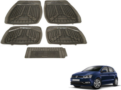 MOCKHE PVC (Polyvinyl Chloride) Standard Mat For  Volkswagen Polo(Grey)