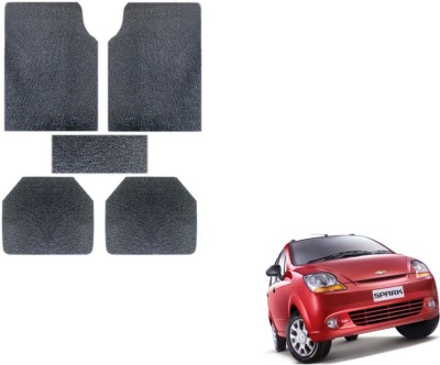 MOCKHE Rubber, Plastic Standard Mat For  Chevrolet Spark(Grey)