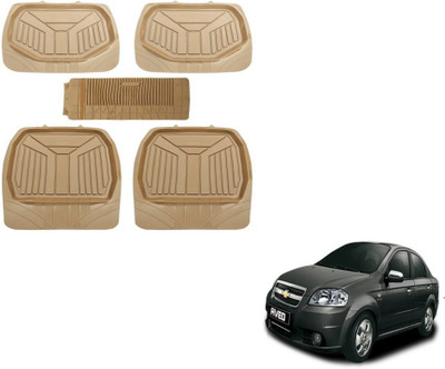 MOCKHE PVC (Polyvinyl Chloride) Standard Mat For  Chevrolet Aveo(Beige)