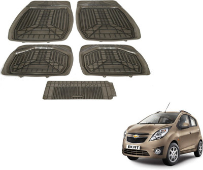 MOCKHE PVC (Polyvinyl Chloride) Standard Mat For  Chevrolet Beat(Grey)