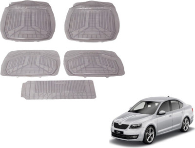 MOCKHE PVC (Polyvinyl Chloride) Standard Mat For  Skoda Octavia(Grey)
