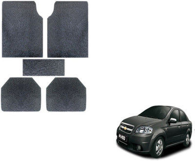 MOCKHE Rubber, Plastic Standard Mat For  Chevrolet Aveo(Grey)