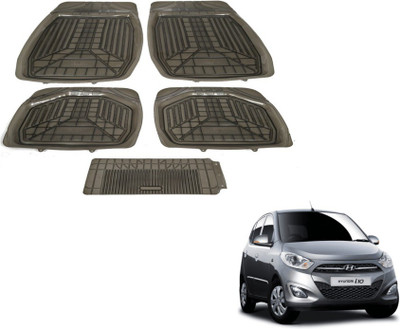 MOCKHE PVC (Polyvinyl Chloride) Standard Mat For  Hyundai i10(Grey)