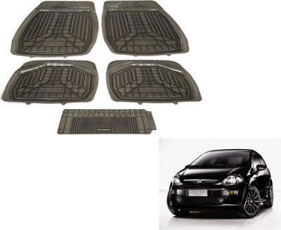 MOCKHE PVC (Polyvinyl Chloride) Standard Mat For  Fiat Punto Evo(Grey)