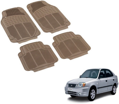 MOCKHE PVC (Polyvinyl Chloride) Standard Mat For  Hyundai Accent(Beige)