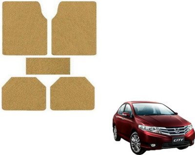 MOCKHE Rubber, Plastic Standard Mat For  Honda City(Beige)