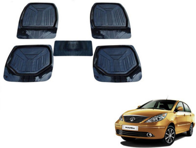MOCKHE PVC (Polyvinyl Chloride) Standard Mat For  Tata Manza(Black)