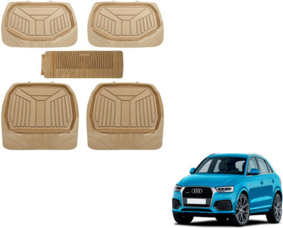 MOCKHE PVC (Polyvinyl Chloride) Standard Mat For  Audi Q3(Beige)