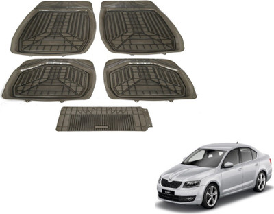 MOCKHE PVC (Polyvinyl Chloride) Standard Mat For  Skoda Octavia(Grey)