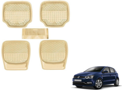 MOCKHE PVC (Polyvinyl Chloride) Standard Mat For  Volkswagen Polo(Beige)