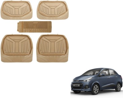 MOCKHE PVC (Polyvinyl Chloride) Standard Mat For  Hyundai Xcent(Beige)