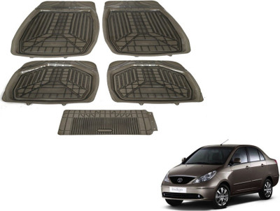 MOCKHE PVC (Polyvinyl Chloride) Standard Mat For  Tata Indigo CS(Grey)