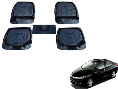MOCKHE PVC (Polyvinyl Chloride) Standard Mat For  Honda City(Black)