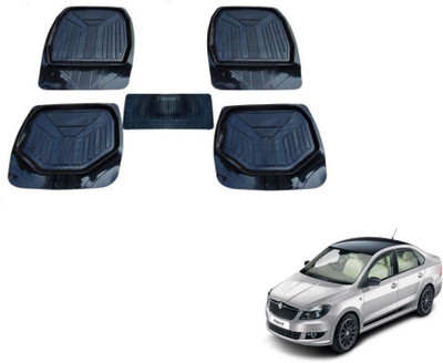 MOCKHE PVC (Polyvinyl Chloride) Standard Mat For  Skoda Rapid(Black)