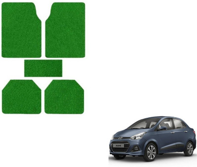 MOCKHE Rubber, Plastic Standard Mat For  Hyundai Xcent(Green)