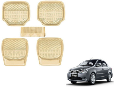 MOCKHE PVC (Polyvinyl Chloride) Standard Mat For  Toyota Etios(Beige)