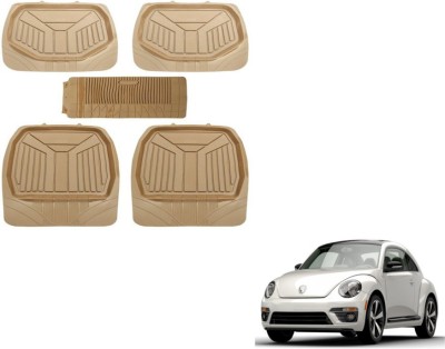 MOCKHE PVC (Polyvinyl Chloride) Standard Mat For  Volkswagen Beetle(Beige)