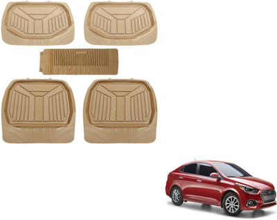 MOCKHE PVC (Polyvinyl Chloride) Standard Mat For  Hyundai Verna(Beige)