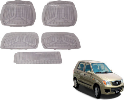 MOCKHE PVC (Polyvinyl Chloride) Standard Mat For  Maruti Suzuki Alto(Grey)