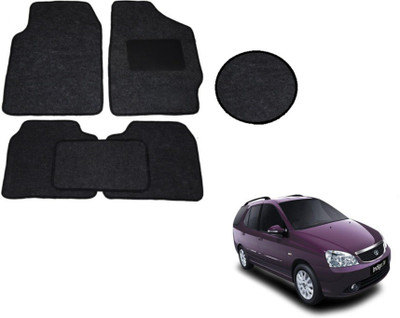 MOCKHE Fabric Standard Mat For  Tata Indigo Marina(Black)