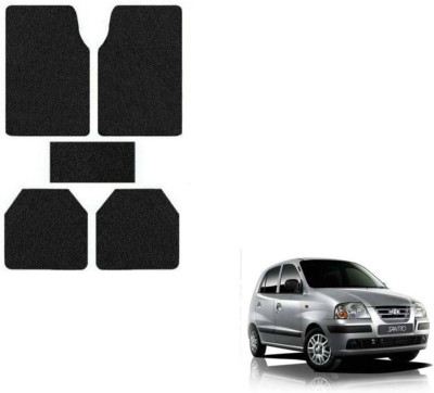 MOCKHE Rubber, Plastic Standard Mat For  Hyundai Santro(Black)
