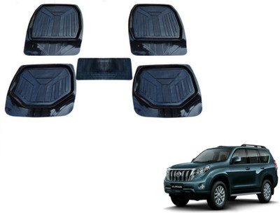 MOCKHE PVC (Polyvinyl Chloride) Standard Mat For  Toyota Land Cruiser Prado(Black)