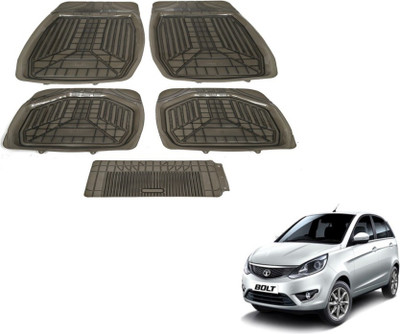 MOCKHE PVC (Polyvinyl Chloride) Standard Mat For  Tata Bolt(Grey)
