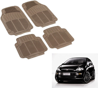 MOCKHE PVC (Polyvinyl Chloride) Standard Mat For  Fiat Punto Evo(Beige)