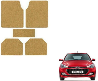 MOCKHE Plastic, Rubber Standard Mat For  Hyundai Elite i20(Beige)