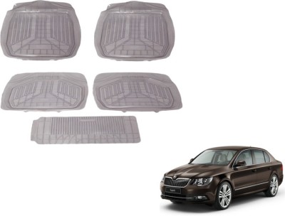 MOCKHE PVC (Polyvinyl Chloride) Standard Mat For  Skoda Superb(Clear)