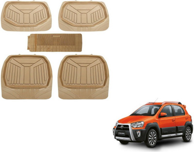MOCKHE PVC (Polyvinyl Chloride) Standard Mat For  Toyota Etios Cross(Beige)
