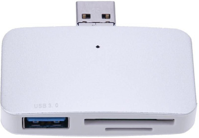 

Microware USB 3.0 HUB with SD/TF OTG SD Smart Card Reader for PC Phone Laptop Card Reader(SILIVER)