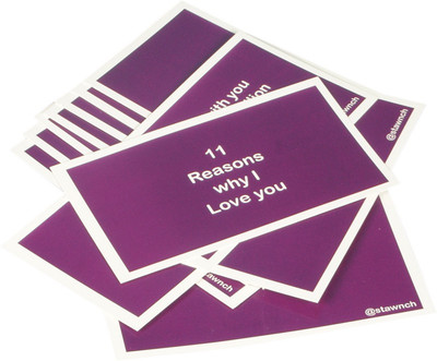 

STAWNCH Greeting Card(DARK PURPLE, Pack of 11)