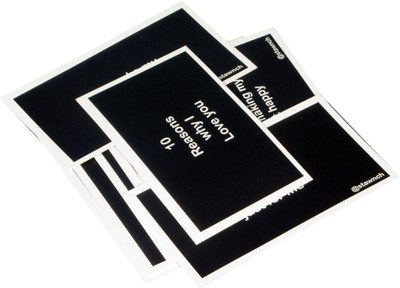 

STAWNCH Greeting Card(Black, Pack of 10)