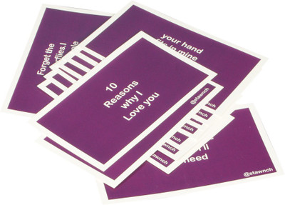 

STAWNCH Greeting Card(DARK PURPLE, Pack of 10)