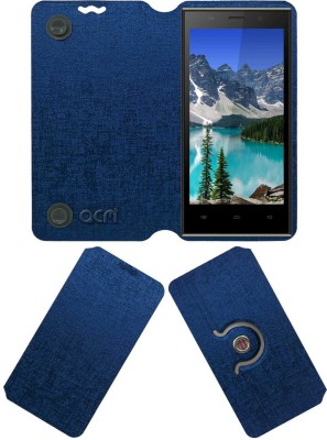 ACM Flip Cover for Spice Flo 6150(Blue, Cases with Holder, Pack of: 1)