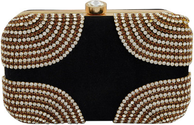 

Tooba Handicraft Party Black Clutch