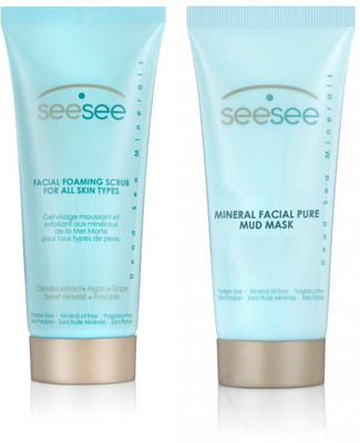 See See Facial Foaming Scrub and Mud Mask Combo(Set of 2)