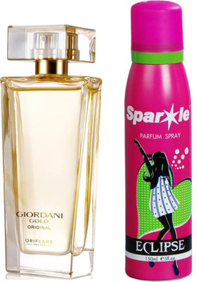 

Oriflame Sweden Giordani Gold Original Eau de Parfum 50ml With one sparkle perfume spray 150 ml(Set of 2)