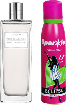 

Oriflame Sweden Cool Lavender Eau de Toilette 75ml (33349)With one sparkle perfume spray 150 ml(Set of 2)