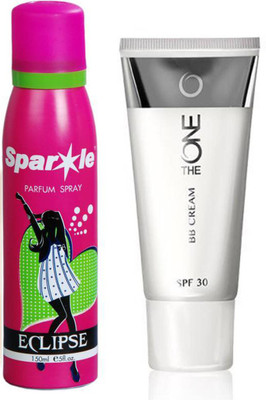 

Oriflame Sweden The ONE BB Cream SPF 30 30ml (light - 31595) With one sparkle perfume spray 150 ml(Set of 2)