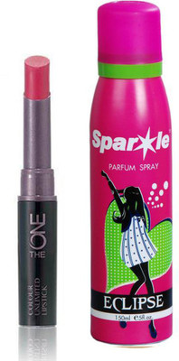 

Oriflame Sweden The ONE Colour Unlimited Lipstick 1.7g (Pink Unlimited - 30573) With one sparkle perfume spray 150 ml(Set of 2)