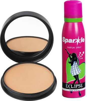 

Oriflame Sweden Pure Colour Pressed Powder Compact - 20 g (medium 23209) one sparkle perfume spray 150 ml(Set of 2)