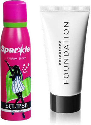 

Oriflame Sweden ColourBox Foundation 30 ml (Natural Beige, 33404) one sparkle perfume spray 150 ml(Set of 2)